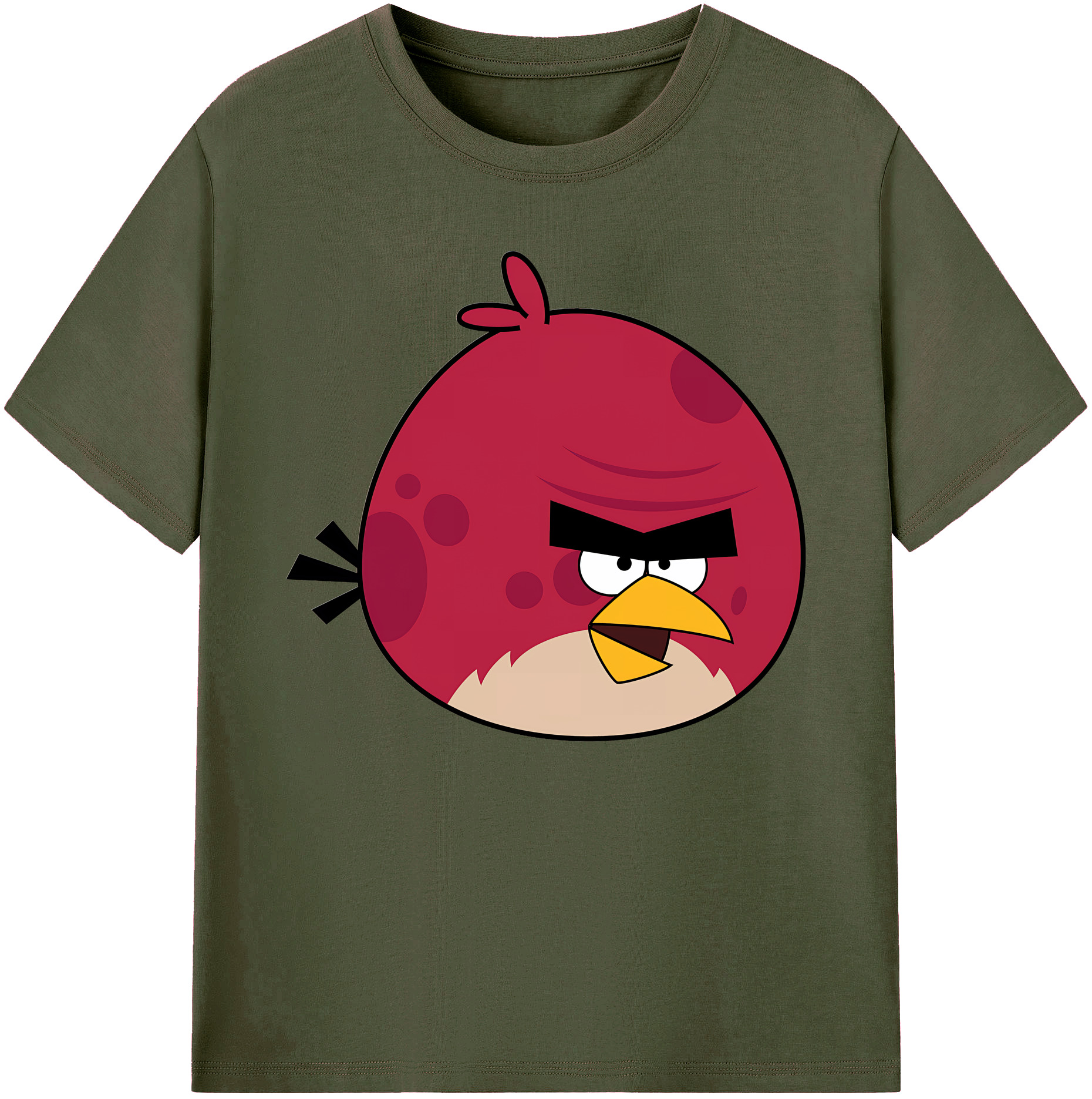 （画像用） Angry Birds アングリーバード 綿100％ メンズ半袖Tシャツ｜肌触りやわらか＆通気性